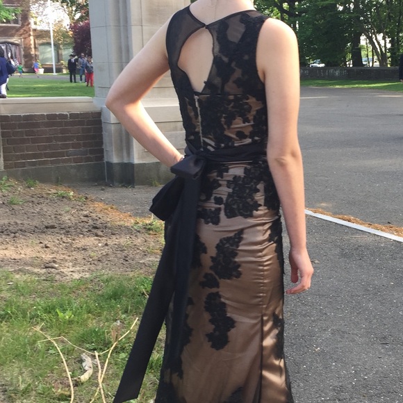 Custom Lace Gown Size 4 Evening/Prom/Pagaent Dress - Picture 9 of 16